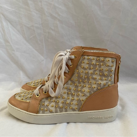 Michael Kors Studded High Top Sneakers - Picture 9 of 11